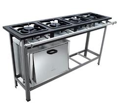 Fogão 4 Bocas c/ Forno S 2000 30x30 Perfil 6,5 Baixa Pressão 2QS 2QD Metalmaq Fogão 4 Bocas c/ Forno S 2000 30x30 Perfil 6,5 Baixa Pressão 2QS 2QD Metalmaq