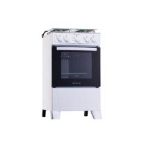 Fogão 4 Bocas com Forno Mônaco Plus Atlas Acendimento Automático Mesa de Inox Branco