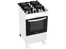Fogão 4 Bocas Com Mesa de Vidro Atlas Mônaco Top Glass Bivolt