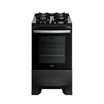 Fogão 4 Bocas Dako Supreme Black Digital Mesa Vidro Bivolt