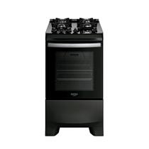 Fogão 4 Bocas Dako Supreme Black Digital Mesa Vidro Bivolt
