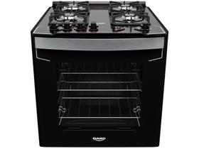 Fogão 4 Bocas de Embutir Dako Preto Mesa de Vidro Diplomata Fogão 4 Bocas de Embutir Dako Preto Mesa de Vidro Diplomata