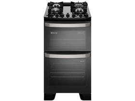 Fogão 4 Bocas Electrolux Preto Duplo Forno Experience FE4DB Fogão 4 Bocas Electrolux Preto Duplo Forno Experience FE4DB
