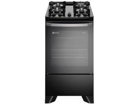 Fogão 4 Bocas Electrolux Preto Mesa de Vidro Efficient PerfectCook FE4GP