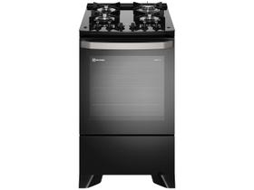 Fogão 4 Bocas Electrolux Preto Mesa de Vidro PerfectCook360 FE4CP Fogão 4 Bocas Electrolux Preto Mesa de Vidro PerfectCook360 FE4CP
