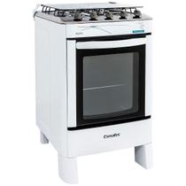 Fogão 4 Bocas Esmaltec Ágata Branco Inox Bivolt - 4062