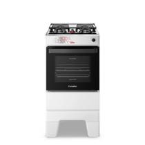 Fogão 4 Bocas Esmaltec Ideal Master Limpa Fácil Branco Inox Bivolt - T4ITB