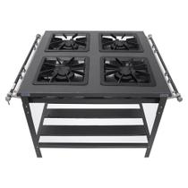 Fogão 4 Bocas Extra Metal Brey 304 Fogão 4 Bocas Extra Metal Brey 304