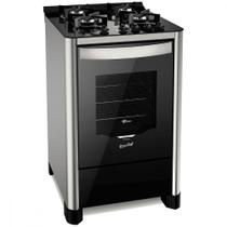 Fogão 4 Bocas Fischer Vidro Temperado Gran Cheff Preto Bivolt - 26987-59775