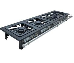 Fogão 4 Bocas Mesa Baixa Pressão Perfil 6,5 Super Luxo 40x40 2QD 2QS Metalmaq