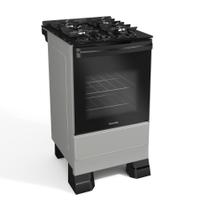 Fogão 4 Bocas Mueller com Mesa de Vidro e Forno 48L Titânio Bivolt - MFV4BF Fogão 4 Bocas Mueller com Mesa de Vidro e Forno 48L Titânio Bivolt - MFV4BF