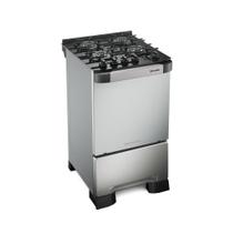 Fogão 4 Bocas Mueller Decorato Vetro com Mesa de Vidro Bivolt Inox Fogão 4 Bocas Mueller Decorato Vetro com Mesa de Vidro Bivolt Inox