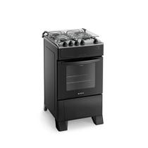 Fogão 4 Bocas Preto com Mesa Inox Atlas Mônaco Top Bivolt - Atlas Eletrodomésticos Fogão 4 Bocas Preto com Mesa Inox Atlas Mônaco Top Bivolt - Atlas Eletrodomésticos