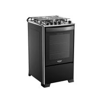 Fogão 4 Bocas Preto Com Mesa Inox Dako Magister Bivolt Fogão 4 Bocas Preto Com Mesa Inox Dako Magister Bivolt