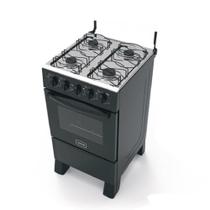 Fogão 4 Bocas Realce Ares Plus Com Forno 50L - Preto