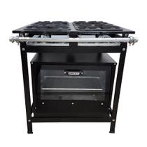 Fogão 4 Bocas Simples Cefaz com Forno Linha Gold Alta Pressão CFZG-128