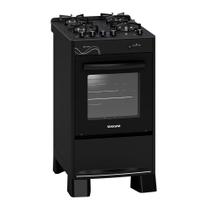 Fogão 4 Bocas Suggar de Piso Automático Mesa de Vidro 56L Neo Glass