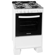 Fogão 4 Bocas Suggar Vidro Temperado Cook Glass Branco Bivolt - FGVCG410BR