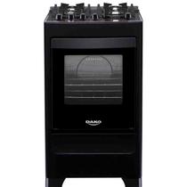 Fogão 4 Bocas Supreme Glass Bivolt Preto Dako