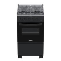 Fogao 4 Bocas Venax da Vinci Mesa Inox GIIi Bl Preto Fosco Glp