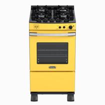 Fogao 4 Bocas Venax Gaudi Vetro Vitreo Amarelo Gas Glp
