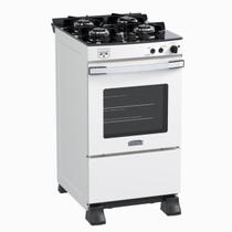 Fogao 4 Bocas Venax Gaudi Vetro Vitreo Branco Gas Glp