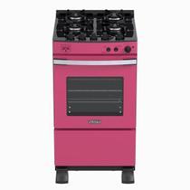 Fogao 4 Bocas Venax Gaudi Vetro Vitreo Pink Gas Glp
