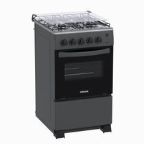 Fogao 4 Bocas Venax Picasso Mesa Inox GIIi Grafite Gas Glp