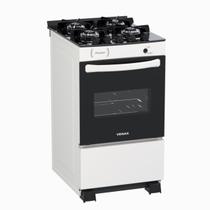 Fogao 4 Bocas Venax Picasso Vitreo Branco Gas Glp
