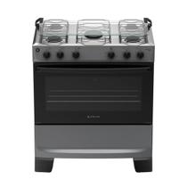 Fogão 5 Bocas à Gás Atlas Mônaco Plus Acendimento Automático e Mesa de Inox Titanium Bivolt Fogão 5 Bocas à Gás Atlas Mônaco Plus Acendimento Automático e Mesa de Inox Titanium Bivolt