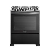Fogão 5 Bocas a Gás Dako Magister com Acendimento Automático Tripla Chama Mesa de Inox Preto Bivolt