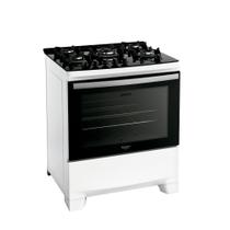 Fogão 5 Bocas a Gás Dako Supreme Glass com Acendimento Automático Mesa de Vidro Branco Bivolt