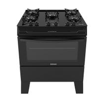 Fogão 5 Bocas a Gás Itatiaia Electra Glass Plus Mesa de Vidro Acendimento Automático Preto Fosco Bivolt Fogão 5 Bocas a Gás Itatiaia Electra Glass Plus Mesa de Vidro Acendimento Automático Preto Fosco Bivolt