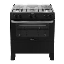 Fogão 5 Bocas à Gás Itatiaia Waves New Acendimento Automático e Forno Limpa Fácil Preto Bivolt