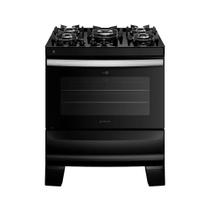 Fogão 5 Bocas Agile Up Com Mesa De Vidro Atlas Preto Bivolt