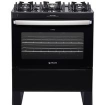 Fogão 5 Bocas Atlas Agile UP Glass Mesa Vidro Automático