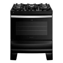 Fogão 5 Bocas Atlas Agile Up Glass, Preto, Acendimento Automático