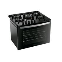 Fogão 5 Bocas Atlas De Embutir Utop Glass Tripla Chama Preto Fogão 5 Bocas Atlas De Embutir Utop Glass Tripla Chama Preto