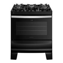 Fogão 5 bocas Atlas de Piso Automático com Mesa de Vidro Forno 86,5L 2 Prateleiras Ágile Up