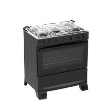 Fogão 5 Bocas Atlas Mônaco Plus Mesa de Inox Bivolt