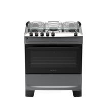 Fogão 5 Bocas Atlas Mônaco Top Automático Mesa Inox Titanium Bivolt Fogão 5 Bocas Atlas Mônaco Top Automático Mesa Inox Titanium Bivolt