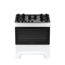 Fogão 5 Bocas Atlas Mônaco Top Glass Automático Mesa De Vidro Branco Bivolt Fogão 5 Bocas Atlas Mônaco Top Glass Automático Mesa De Vidro Branco Bivolt