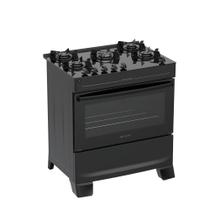 Fogão 5 Bocas Atlas Mônaco Top Glass Mesa de Vidro Bivolt
