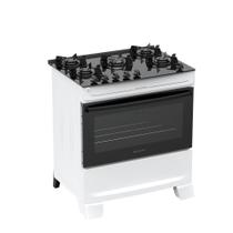 Fogão 5 Bocas Atlas Mônaco Top Glass Mesa De Vidro Branco Bivolt Fogão 5 Bocas Atlas Mônaco Top Glass Mesa De Vidro Branco Bivolt