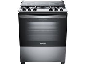 Fogão 5 Bocas Brastemp Cinza e Preto BFS5GDR