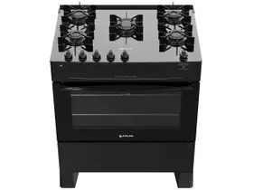 Fogão 5 Bocas Com Mesa de Vidro Atlas Mônaco Top Glass Bivolt