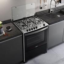 Fogão 5 Bocas com Mesa Inox Dako Magister