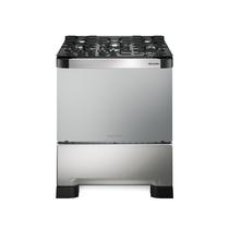 Fogão 5 bocas com Timer Mueller Decorato Vetro Inox Bivolt