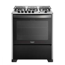 Fogão 5 Bocas Dako Com Mesa Inox Magister Preto Bivolt Fogão 5 Bocas Dako Com Mesa Inox Magister Preto Bivolt