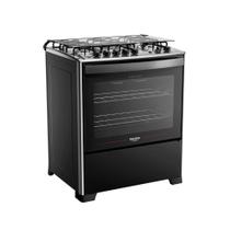 Fogão 5 Bocas Dako Magister Grill Preto com Mesa Inox Bivolt Fogão 5 Bocas Dako Magister Grill Preto com Mesa Inox Bivolt